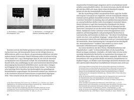 Doppelseite eines deutschen kunsttheoretischen Buches. Links sind zwei schwarz-weiße Bilder der Kunstwerke von Mel Bochner zu sehen: Language is not transparent und No thought exists without a sustaining support. Darunter und auf der rechten Seite befindet sich Text über Konzeptkunst mit Fußnoten.