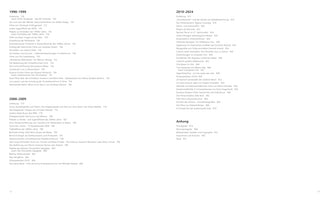 Inhaltsverzeichnis eines Buches über deutsche Filmgeschichte. Die Seite ist in zwei Spalten unterteilt und zeigt die Kapitel für die Zeiträume 1990-1999, 2000-2009 und 2010-2024 sowie einen Anhang. Die Einträge bestehen aus Kapiteltiteln und den dazugehörigen Seitenzahlen.