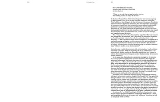 Doppelseite eines Buches. Links die leere Seite 012. Rechts die Seite 013 mit der Überschrift BUT LIVE HERE? NO THANKS. SURREALISM AND ANTI-FASCISM. An Introduction. Darunter beginnt ein englischer Text über die politische Haltung der Surrealisten.