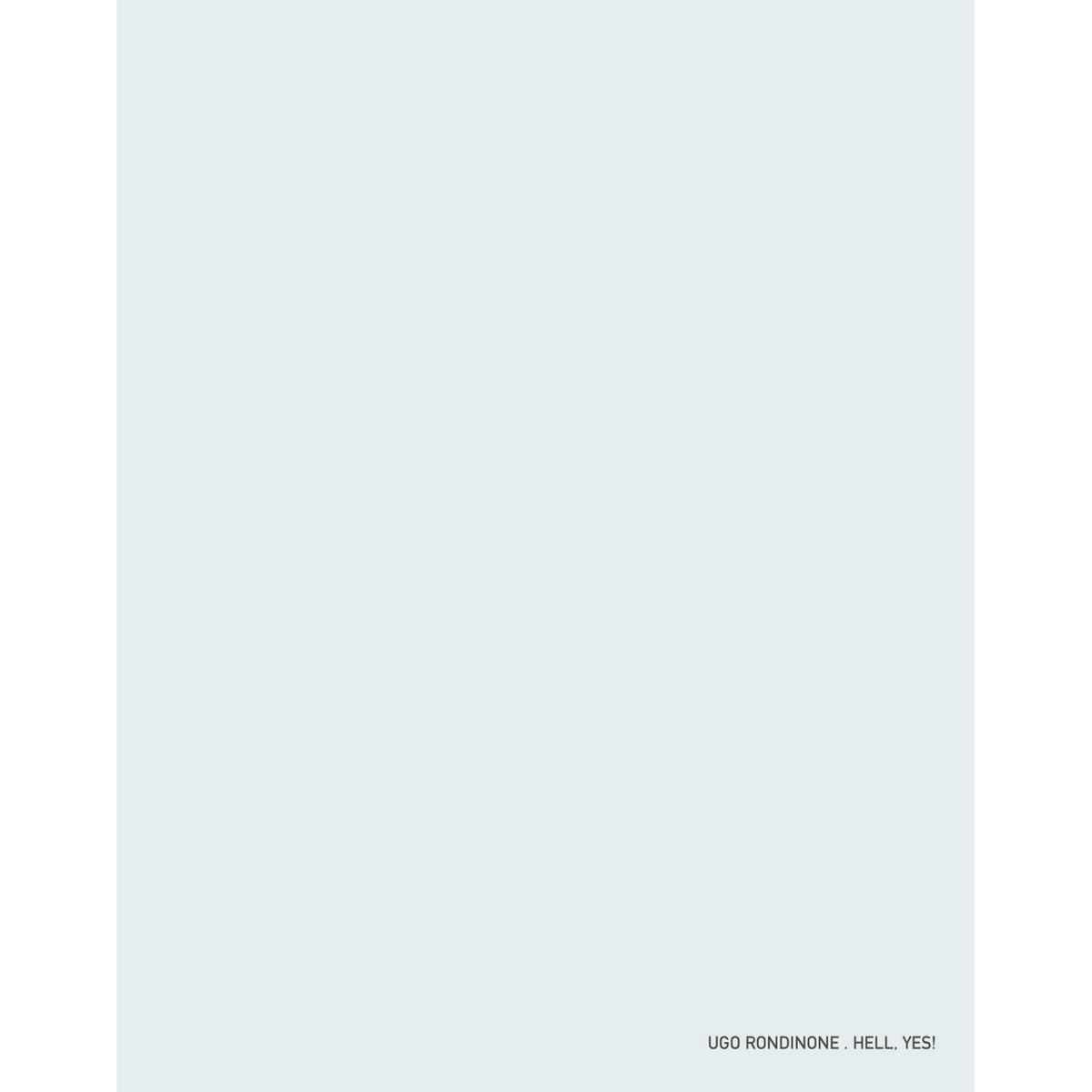 Coverbild Ugo Rondinone
