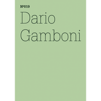 Ein hellgrünes Cover mit dem Text Nº019 und Dario Gamboni in schwarzer Serifenschrift in der oberen linken Ecke.