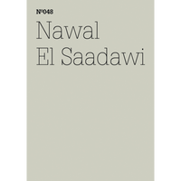 Ein minimalistisches Cover mit dem Text Nº048 und Nawal El Saadawi in schwarzer Schrift auf einem hellgrauen Hintergrund.