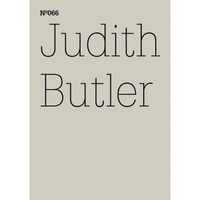 Ein minimalistisches Buchcover mit dem Text Nº066 und Judith Butler in schwarzer, dünner Schrift auf einem cremefarbenen Hintergrund.