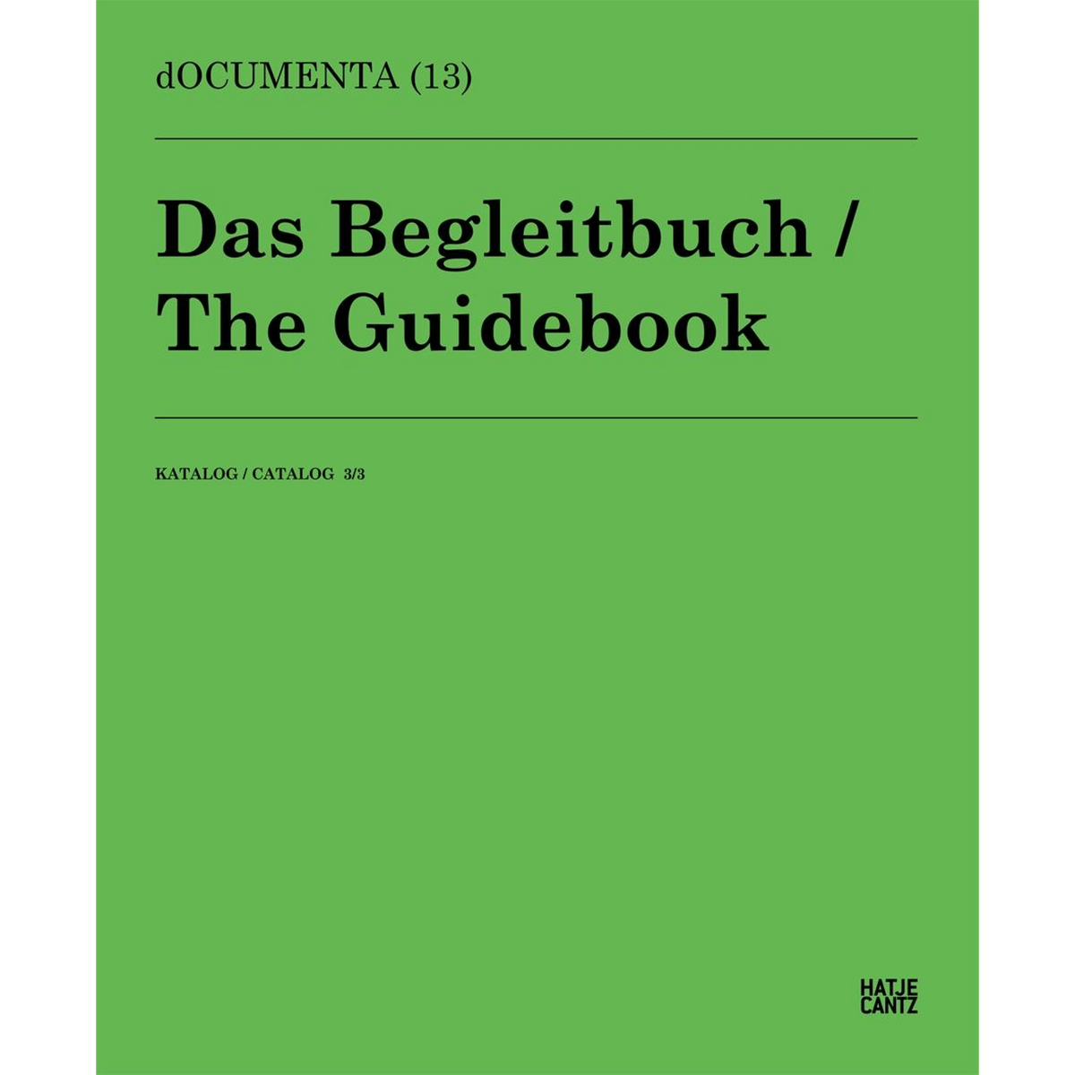 Coverbild dOCUMENTA (13)Catalog 3/3