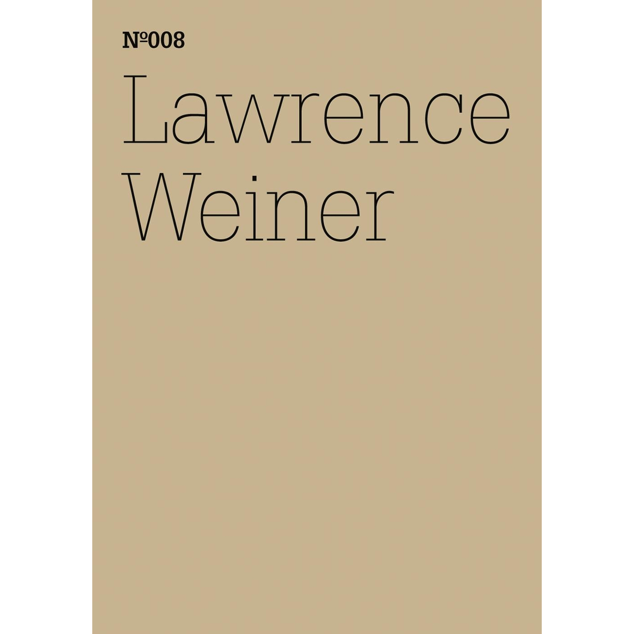 Lawrence Weiner | Hatje Cantz Verlag