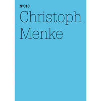 Ein hellblaues Buchcover mit dem Namen Christoph Menke in einer dünnen schwarzen Serifenschrift. Oben links steht Nº010.