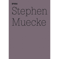 Der Name Stephen Muecke und die Nummer N°054 in schwarzer Schrift auf einem malvenfarbenen Buchcover.