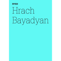 Ein leuchtend cyanfarbenes Cover. Oben links steht in dünner, schwarzer Schrift Nº059 und darunter Hrach Bayadyan.