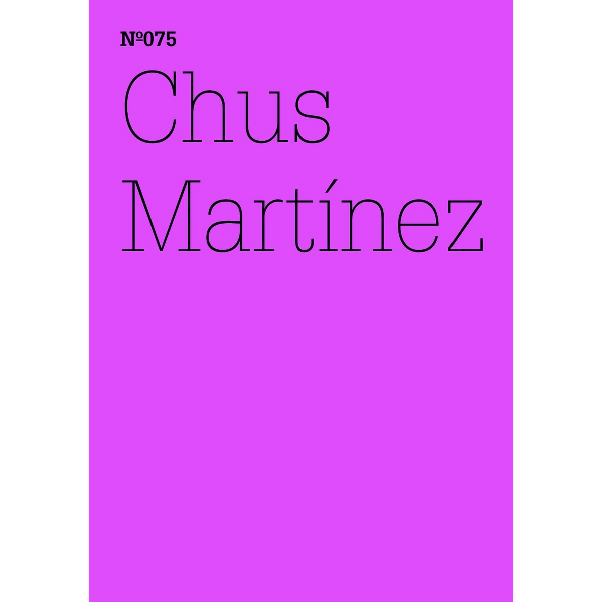 Coverbild Chus Martínez