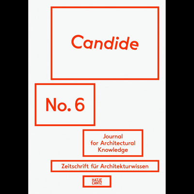 Cover Candide. Journal for Architectural Knowledge