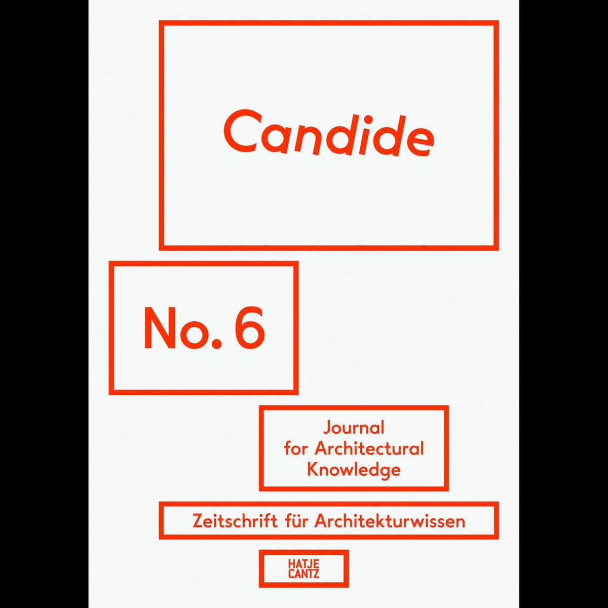 Coverbild Candide. Journal for Architectural Knowledge