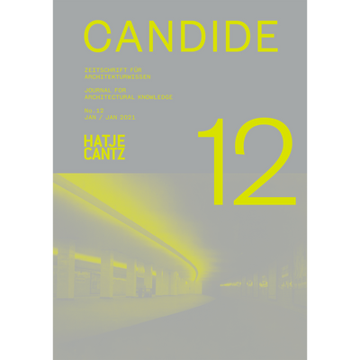 Cover Candide. Journal for Architectural Knowledge