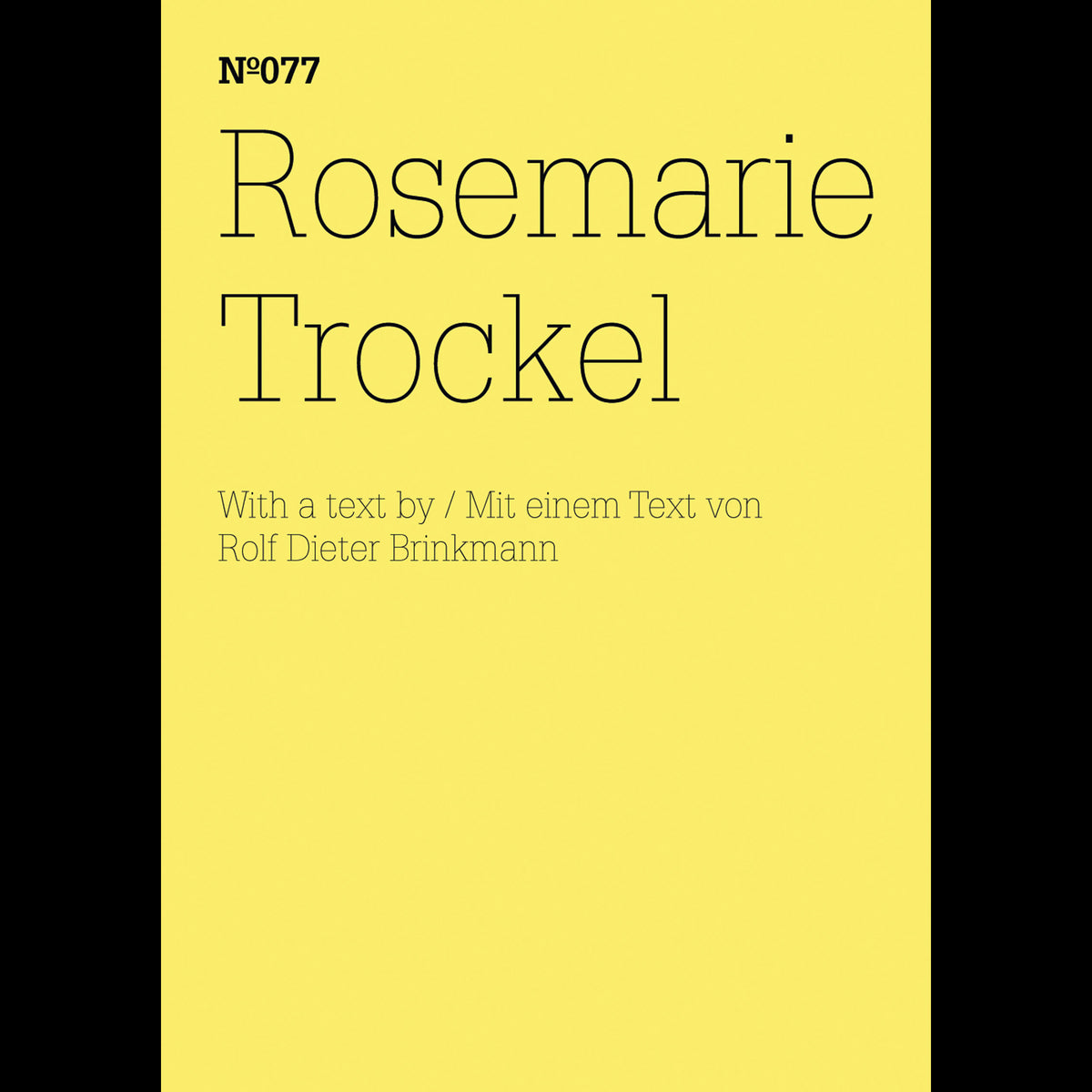 Coverbild Rosemarie Trockel