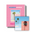 Ein rosafarbenes Buchcover mit dem Titel Post von George Byrne, daneben ein Fotodruck. Beide zeigen Palmen vor minimalistischer, pastellfarbener Architektur.