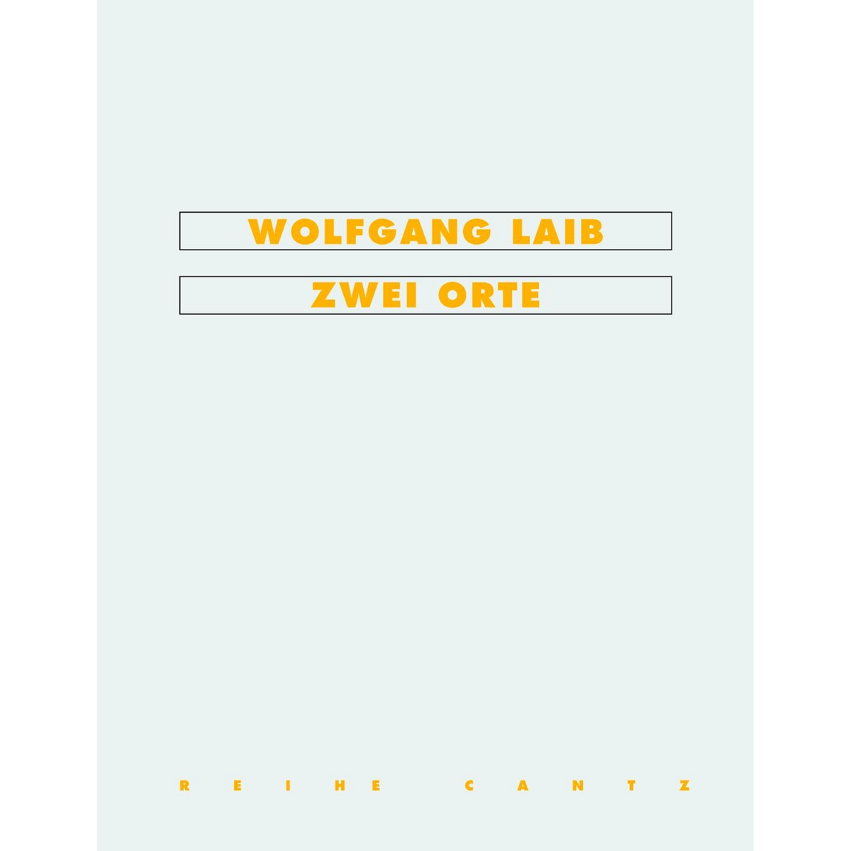 Coverbild Wolfgang Laib